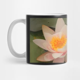 Pinkish white & gold Mug